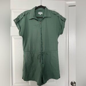 Pistola Green Zip-up Romper